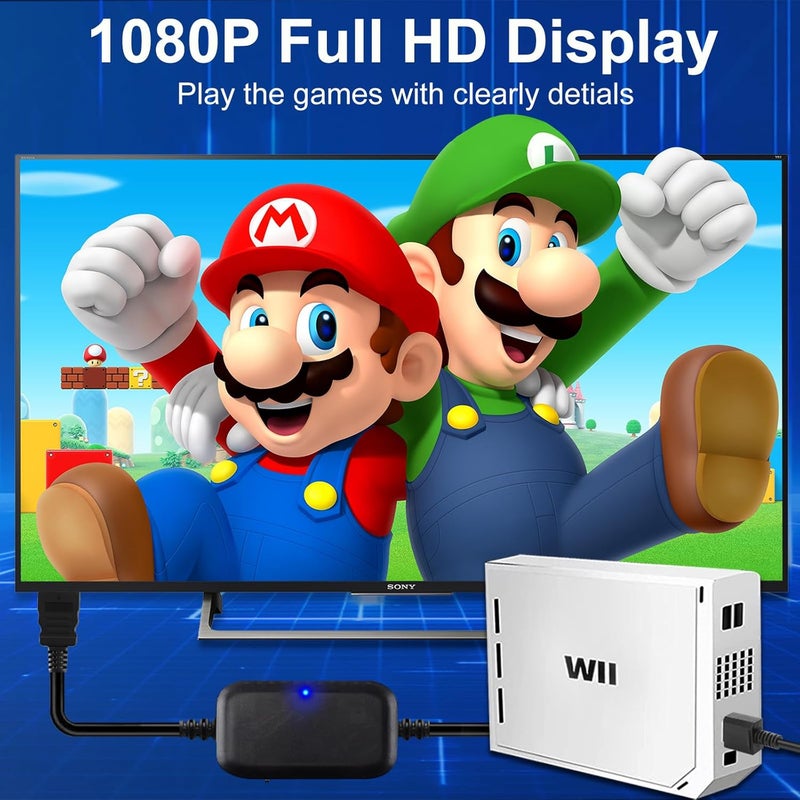 Herfair Wii to HDMI Cable, Wii HDMI Adapter, Wii2HDMI Converter Support 4:3/16:9 Aspect & All Display Modes with 1080P/720P Switch for Nintendo Wii/WiiU, Plug & Play -6.6FT - Image 4
